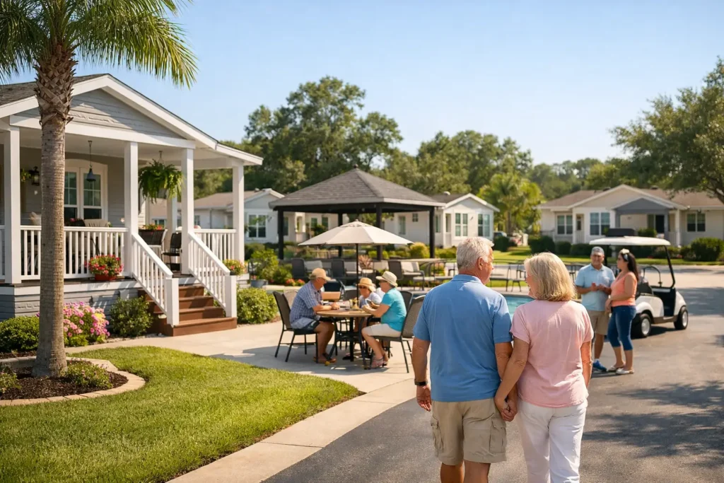 community amenities and clubhouse, land lease community homesite, Virginia, residential, homesite