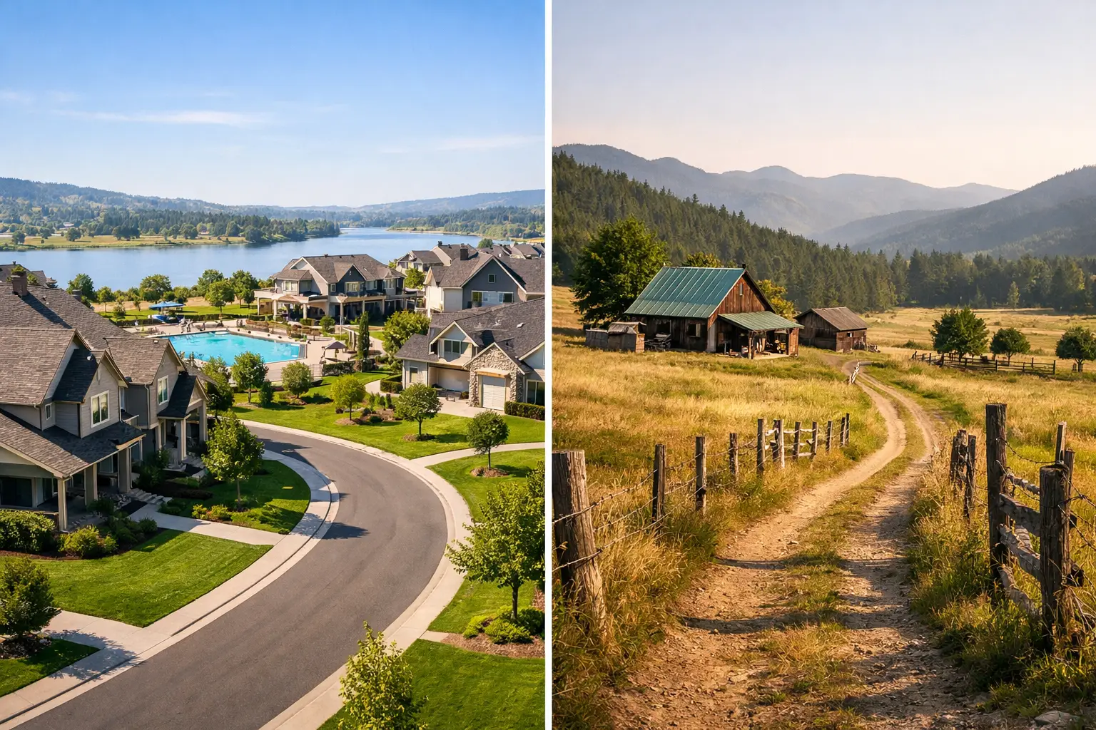neighborhood, Virginia, neighborhood playground and pool, land lease community homesite, streetscape
