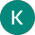 Teal circle with white letter K